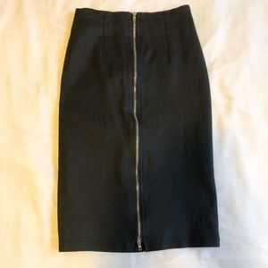 Faux Leather Pencil Skirt